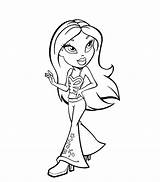 Coloring Bratz Pages Popular sketch template