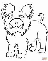 Terrier Yorkshire Drukuj sketch template