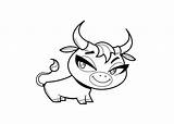 Unicorn Cows Clipartmag Coloringhome sketch template