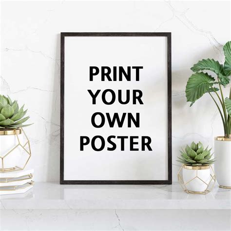 custom poster printing custom print poster personalized poster print  design photo text etsy