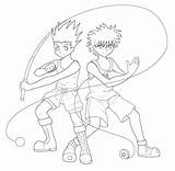 Killua Gon Coloring Zoldyck Anime Games Coloringonly Coloringgames Aniyuki sketch template