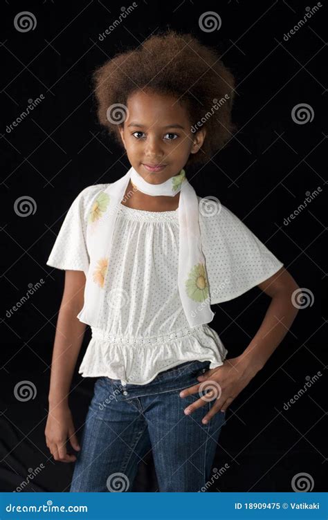 cute african girl stock image image  background american