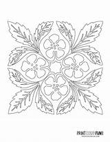Hawaiian Stencil Stencils Quilting Coloring Hibiscus Printcolorfun sketch template