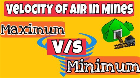 velocity  air  mines minimum velocity  maximum velocity mining