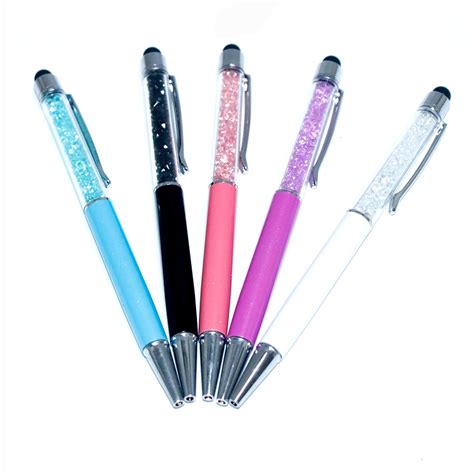 pcs creative crystal  diamond ballpoint pens stationery ballpen stylus  touch