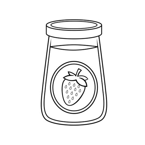 strawberry jam jar illustrations royalty  vector graphics clip