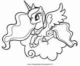 Pony Luna Little Coloring Princess Pages Celestia Mlp Printable Drawing Outline Baby Dibujos Print Color Getdrawings Para Colorear Disney sketch template