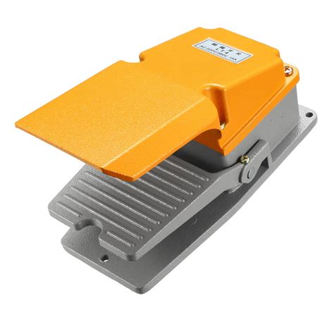 industrial electric foot pedal switch  guard momentary spdt  nc  vv aluminum