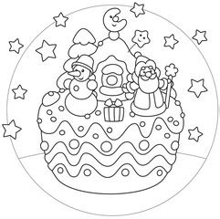 search  christmas coloring page