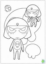 Keroro Dinokids Coloring Close sketch template