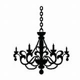 Silhouette Chandelier Clipart Clip Clipartmag Wedding sketch template