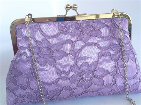 dusty lilac purse lilac lace purse lilac bridal purse dusty etsy