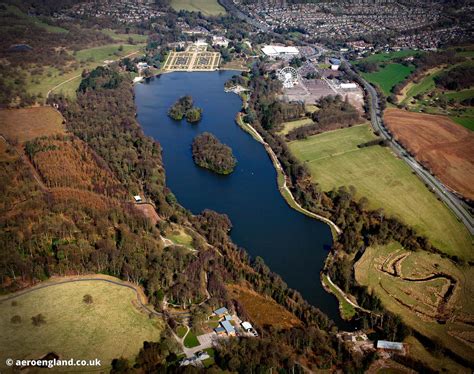 aeroengland aerial photograph  trentham gardens stoke  trent