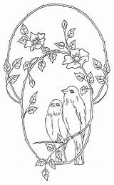 Embroidery Branch Birds Choose Board Patterns sketch template