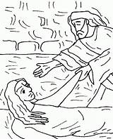 Jesus Heals Coloring Clipart Mother Law Colouring Simons Library Mark sketch template