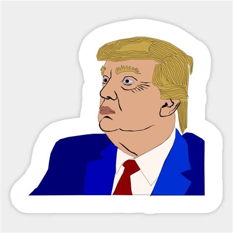 limited edition exclusive trump head trump sticker teepublic