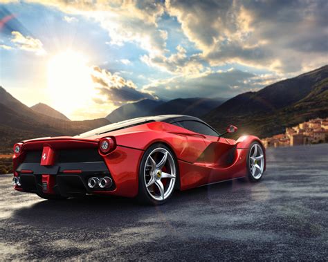 la ferrari rear view hd cars  wallpapers images backgrounds   pictures