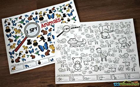 spy worksheets preschool workssheet list