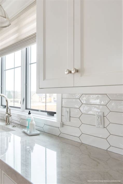 reine    picket pattern matte ceramic wall tile  white kitchen backsplash designs