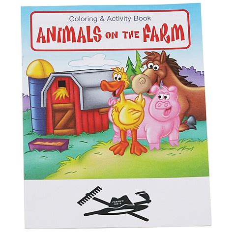 imprintcom animals   farm coloring book  af