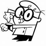 Dexter Laboratory Coloring Pages Cartoon Cartoons Drawings Gif Azcoloring sketch template