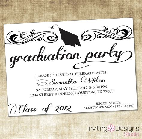 printable graduation dinner invitations  printable