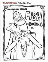 Boxtrolls Fish sketch template