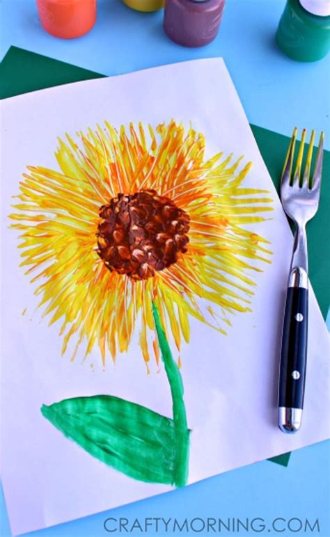 discover  sunflower crafts  kids  create sunflower crafts