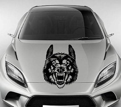 amazoncom  style decals vehicle auto car decor vinyl decal art sticker angry wolf head
