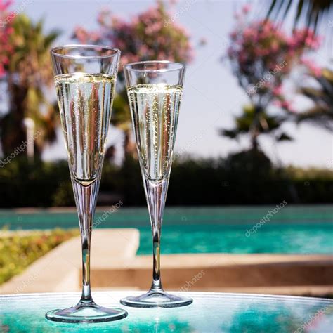 glasses  champagne stock photo  emolchanova