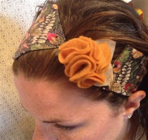 items similar   cycled necktie headband  flower  etsy