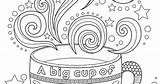 Nope Cup Big Colouring sketch template