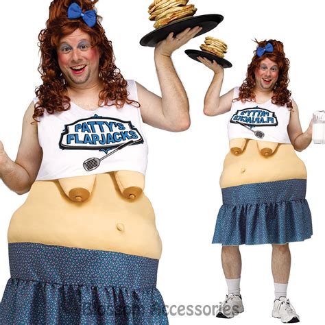 ca67 patty s flapjacks diner waitress funny food halloween costume big