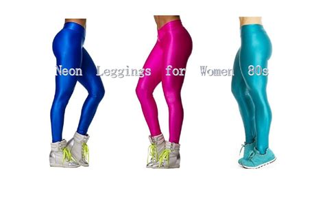 Shiny Leggings Hupplle Fashion Neon Stretch Skinny Shiny Spandex