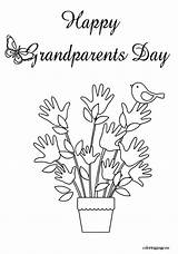 Coloring Grandparents Pages Kids Printable Days Craft Color Related Posts sketch template