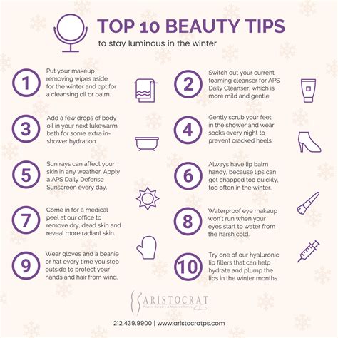 Top 10 Beauty Tips To Stay Luminous In The Winter Aristocrat Plastic