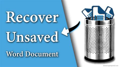 recover unsaved word document  laptop review