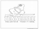 Coloring Tennessee University Pages Themed Check sketch template