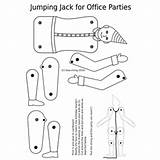 Jumping Jack Coloring Clipart sketch template