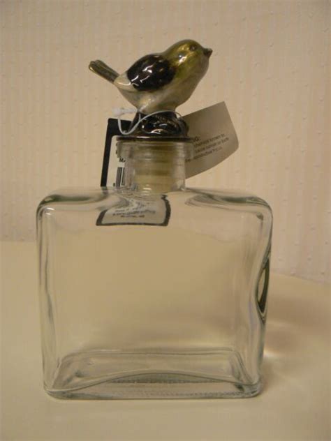 creative  op glass bottle  resin bird stopper  decorative