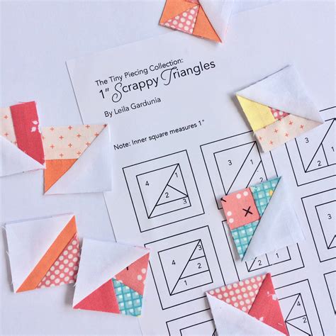 scrappy triangles   tiny piecing collection foundation