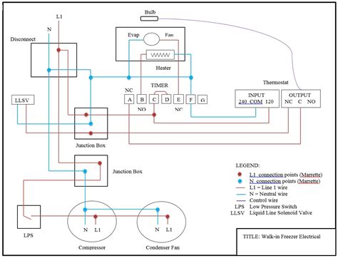 walk  freezer wiring schematic