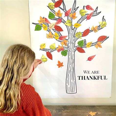 thankful tree diy  printable