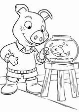 Wiggly Piggly Schwarte Disegno Trickfilmfiguren Piggley Jakers Bulkcolor sketch template