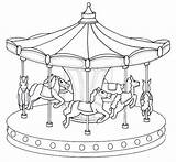 Carousel Merry Go Round Coloring Pages Epic Sheet Outline Coloringpagesfortoddlers Tattoo Boys Meticulously Rendered Girls Colouring Horse Kids Sketchbook sketch template