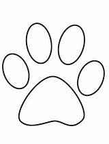 Paw Print Clipart Clip Prints Dog Outline Cougar Drawing Lion Paws Printable Cat Library Cartoon Stencil Clipartfest Clipartix Make Choose sketch template
