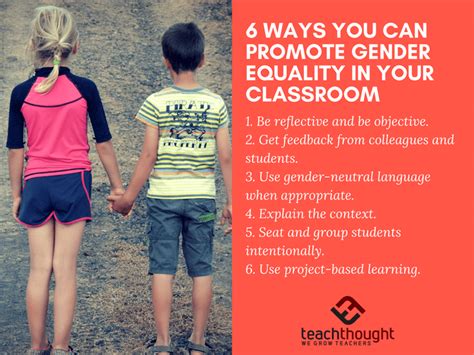 6 ways you can promote gender equality in your classroom teachthought