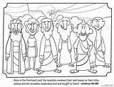 Bible Tribes Spies Promised Canaan Vbs C4 Sunday Judges Volume Coloringhome sketch template