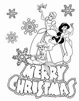 Christmas Princesses Sheets Snowflake Wishing Hmcoloringpages sketch template