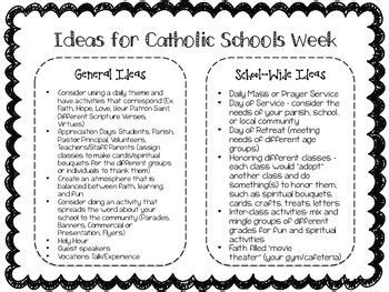 catholic schools week ideas teacherspayteacherscom catholic school